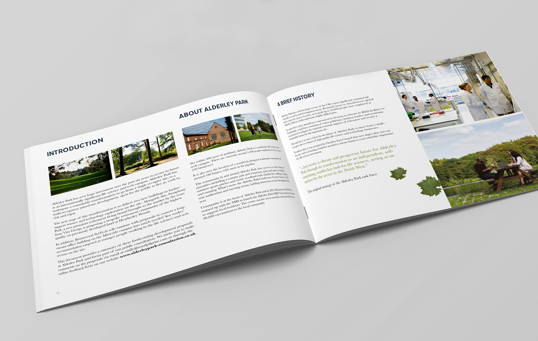 Alderley Park, Vision Document introduction