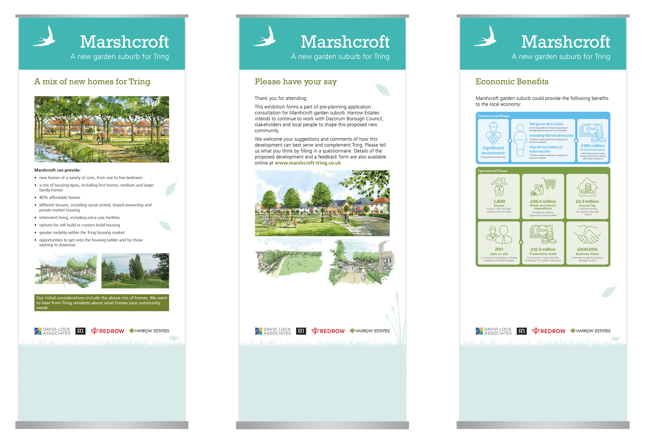 Marshcroft banner designs